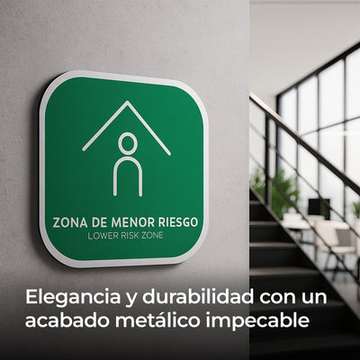 Señalética Zona Segura Alulux