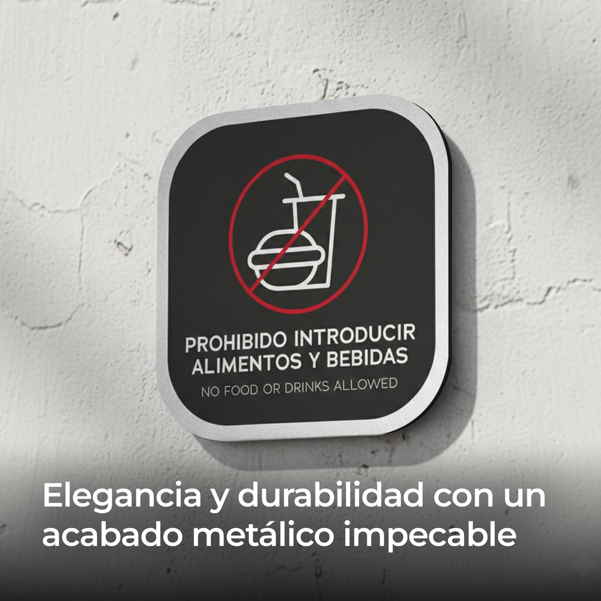 Señalética Prohibido alimentos Alulux