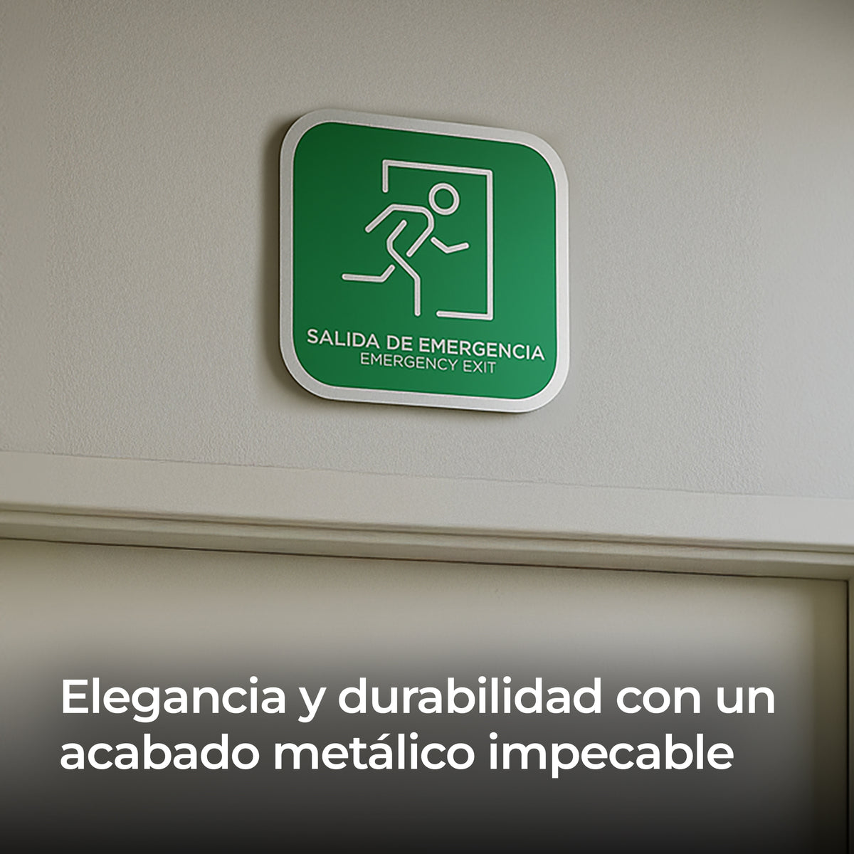 Señalética salida de emergencia Alulux