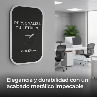 Señalética personalizable Alulux mediano