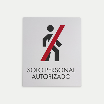 Señalética Solo Personal Polilux