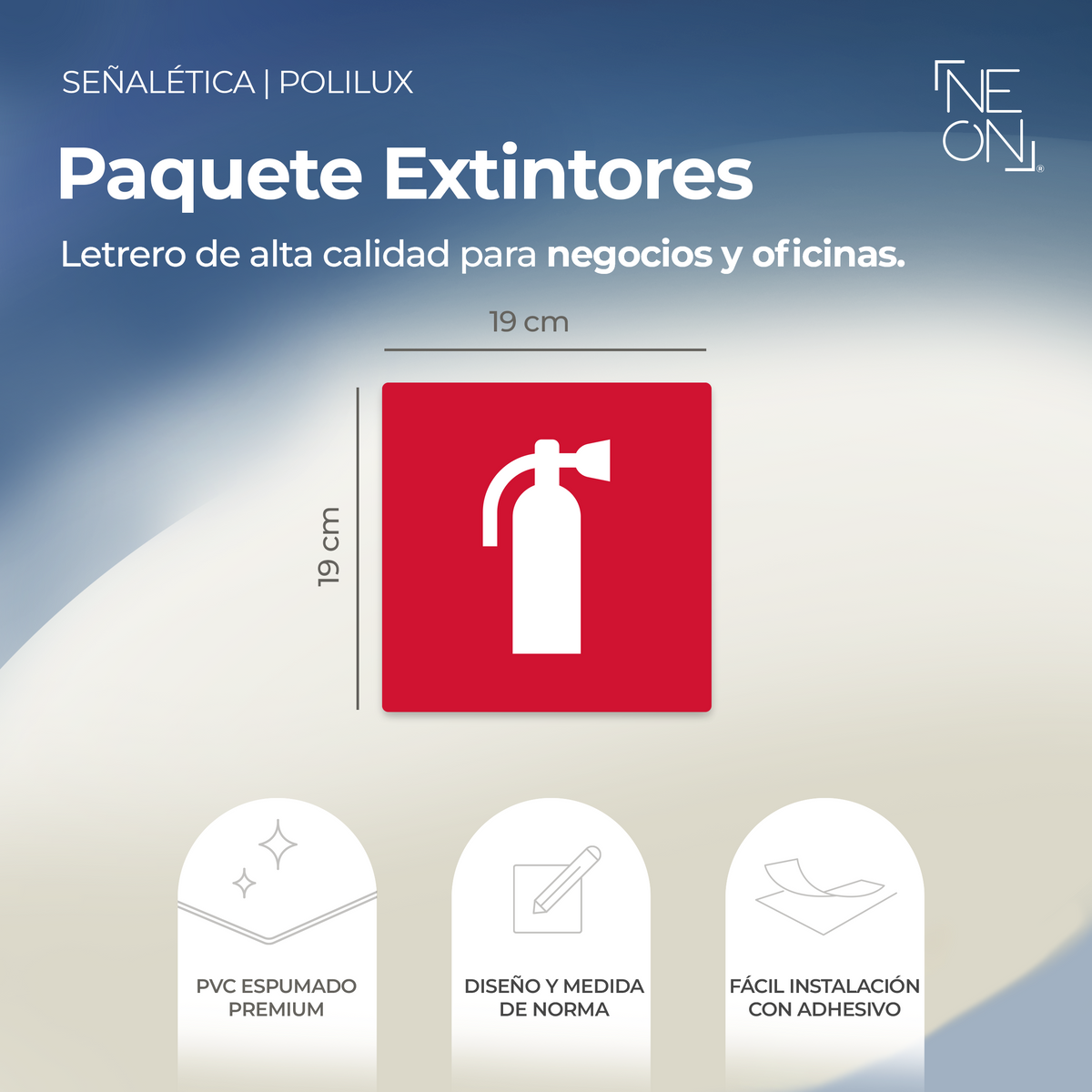 Señalética extintor Polilux