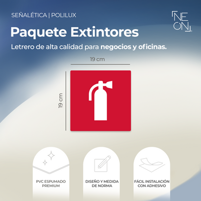 Señalética extintor Polilux