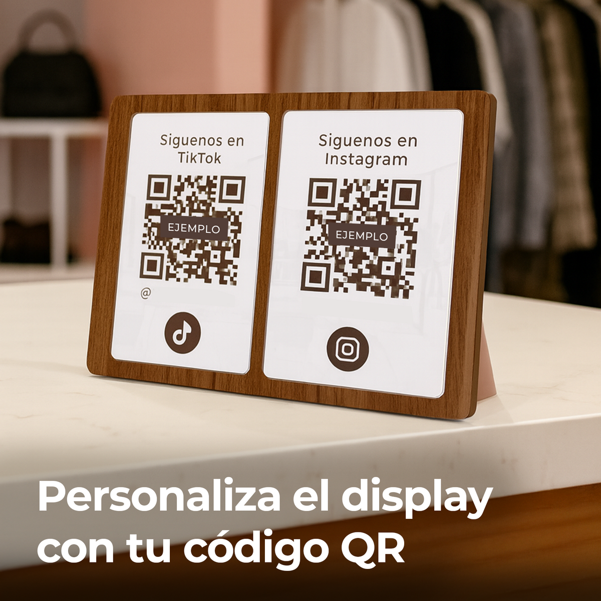 Display Counterstand Doble Espacio Woodlux