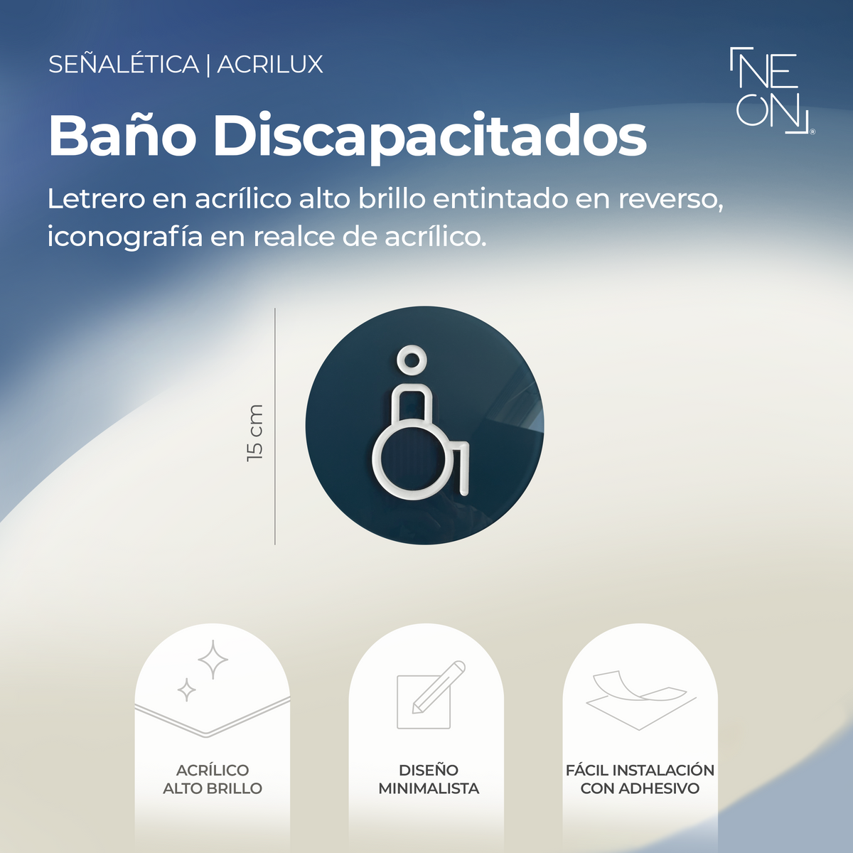 Señalética Discapacitados Acrilux