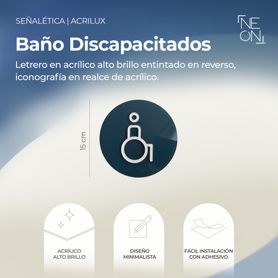 Señalética Discapacitados Acrilux