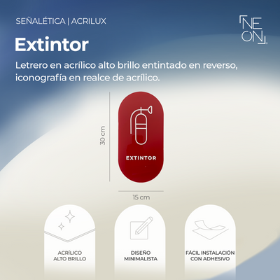 Señalética Extintor M Acrilux
