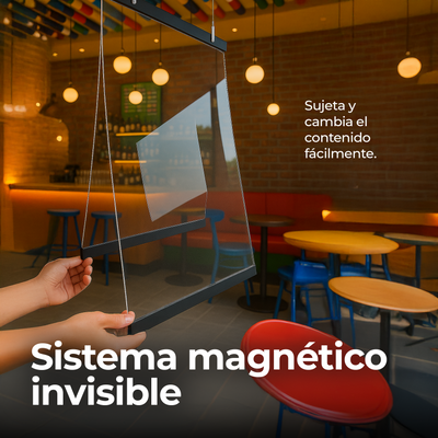 Display magnético poster 40x60cm Klicko