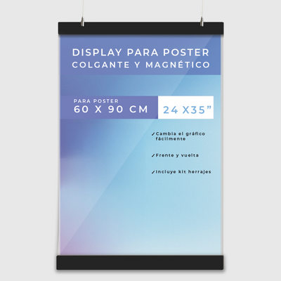 Display magnético poster 60x90cm Klicko