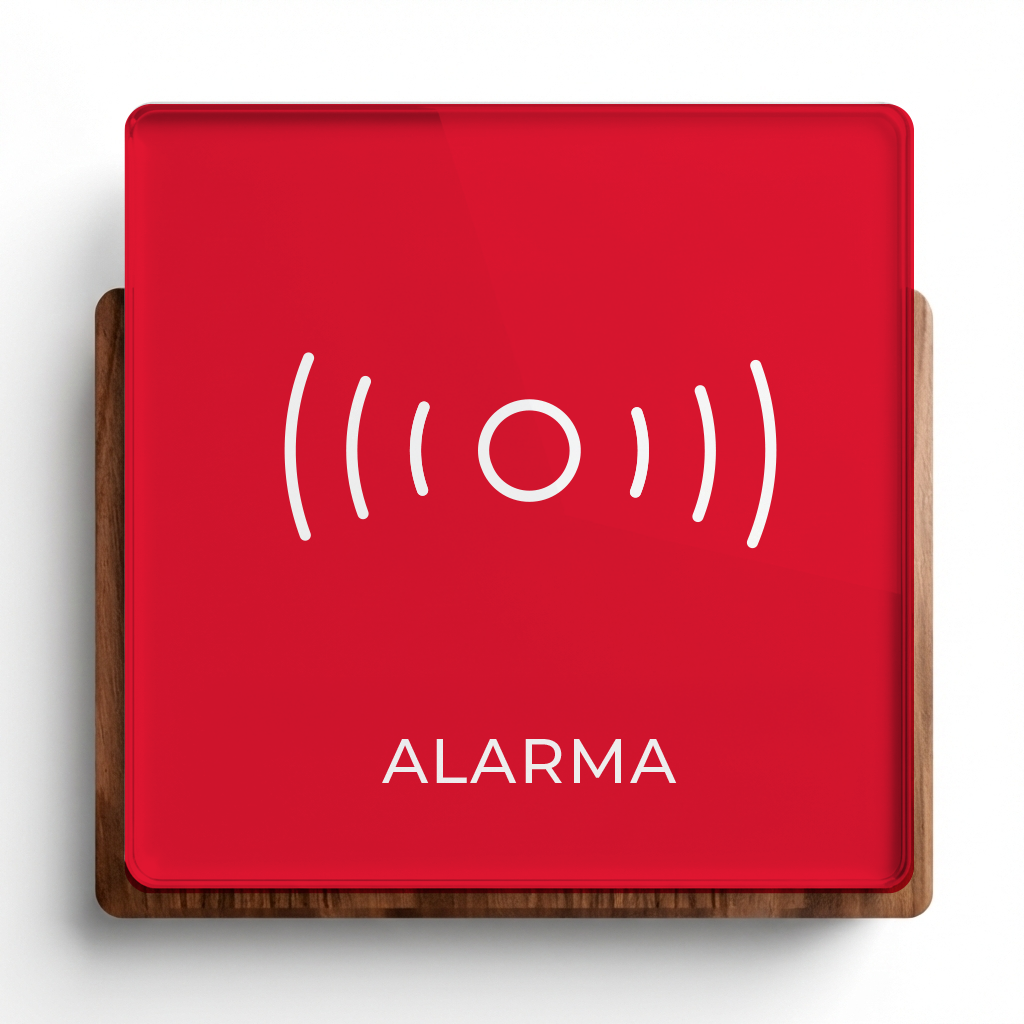 Señalética Alarma Woodlux