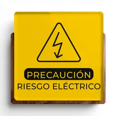Señalética Riesgo Eléctrico Woodlux