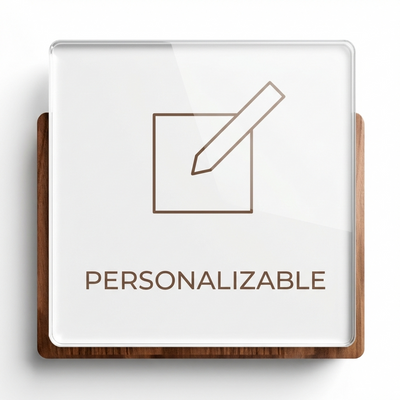 Señalética Personalizado Woodlux Mediano