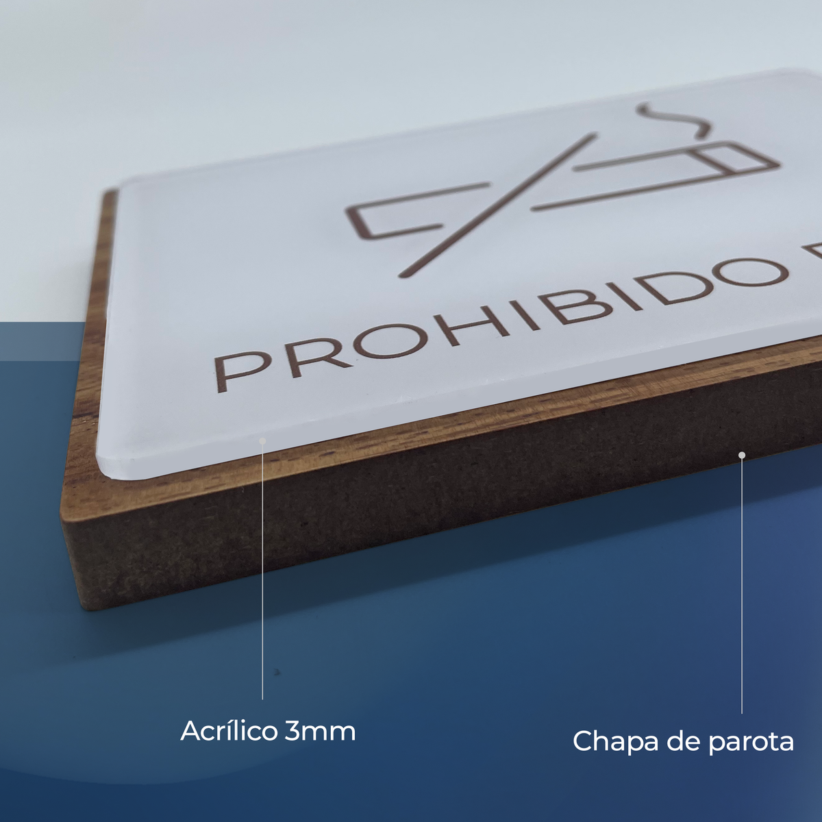Señalética Solo Personal Woodlux