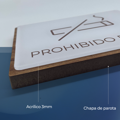 Señalética Solo Personal Woodlux