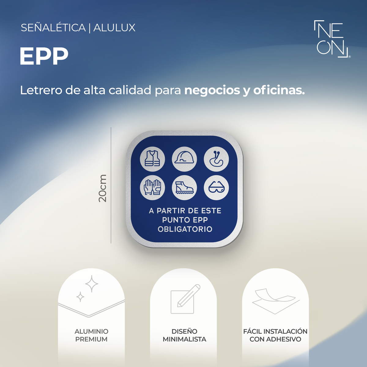 Señalética EPP Alulux