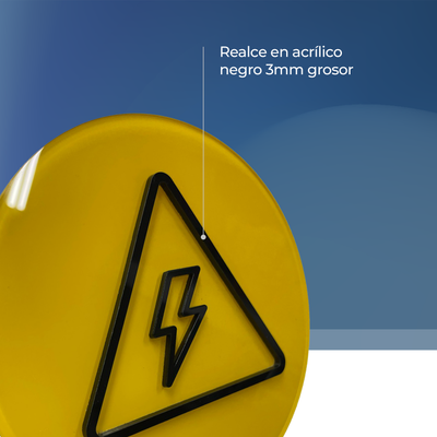 Señalética Riesgo Eléctrico Acrilux