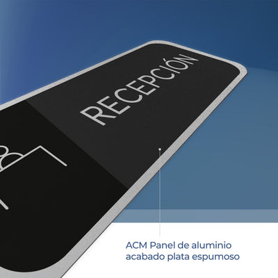 Señalética Recepción Alulux