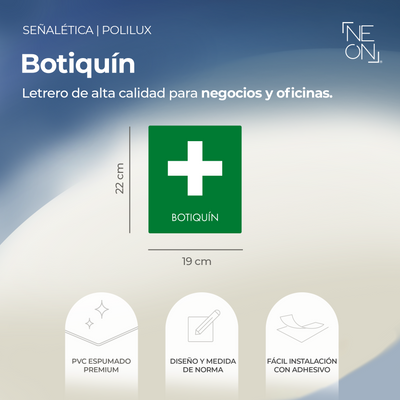 Señalética Botiquín Polilux