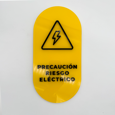 Señalética Riesgo Eléctrico M Acrilux