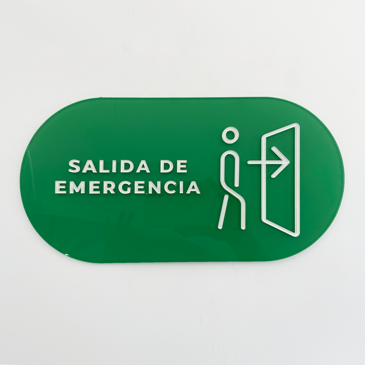 Señalética Salida Emergencia M Acrilux