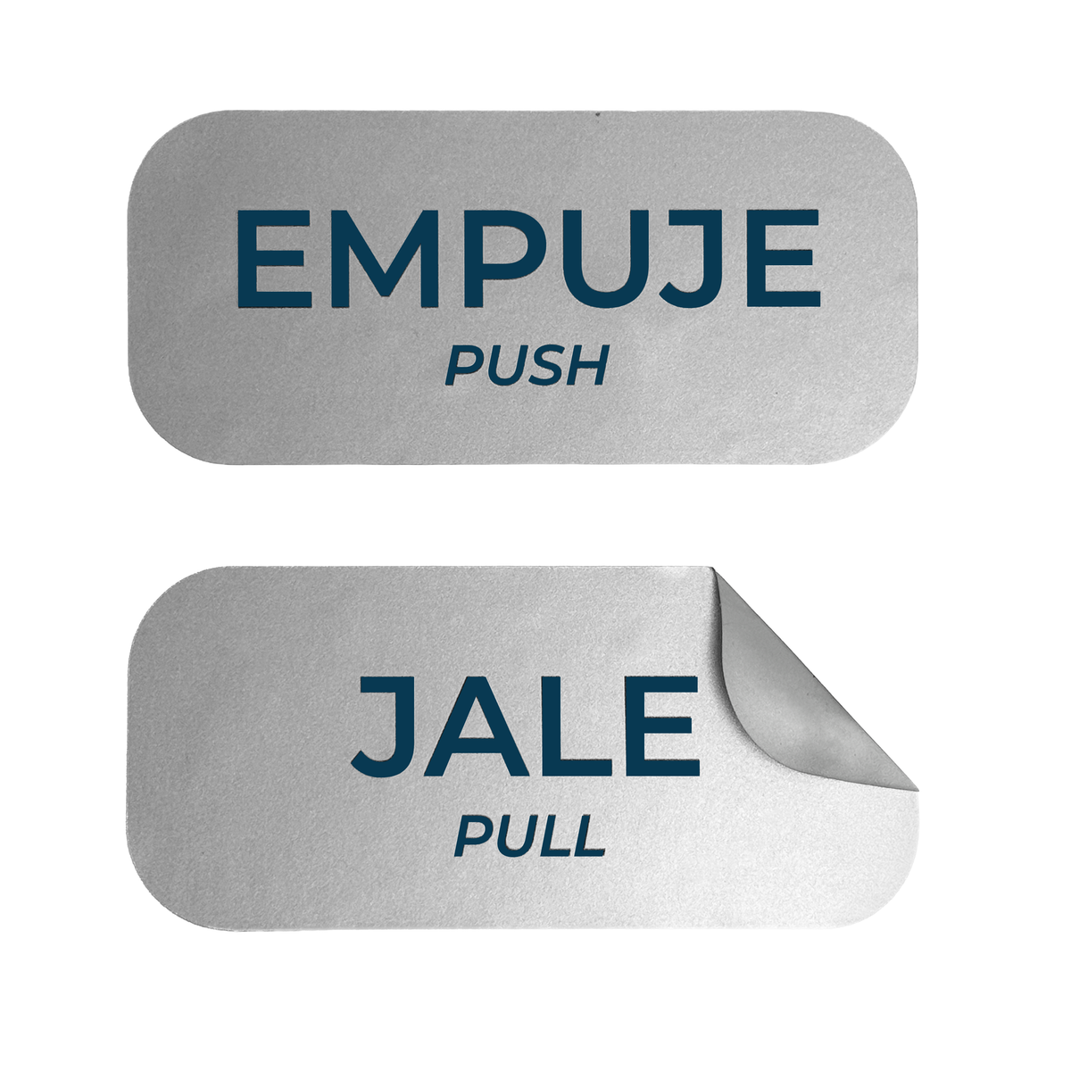 5 Etiquetas para puerta Jale/Empuje