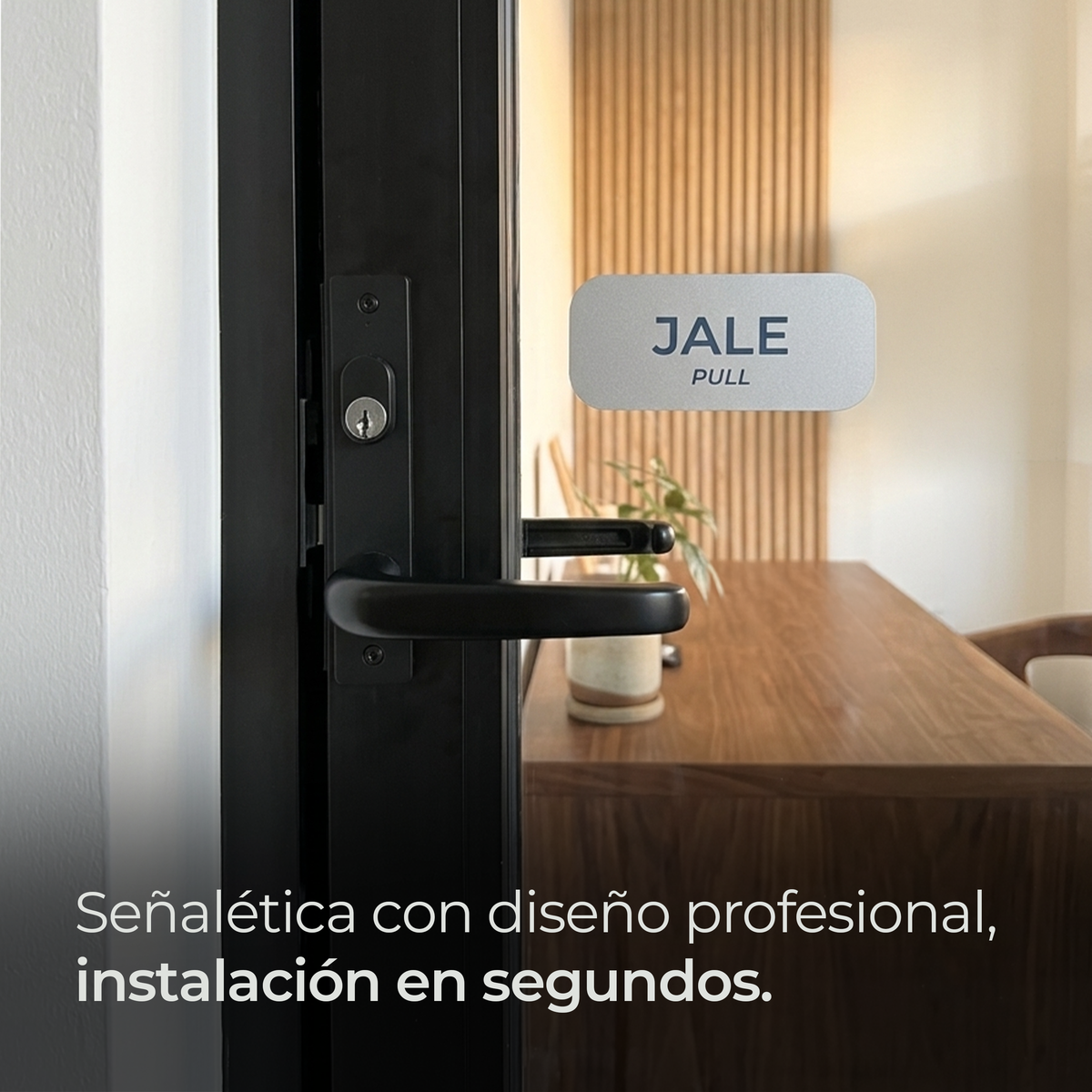 5 Etiquetas para puerta Jale/Empuje