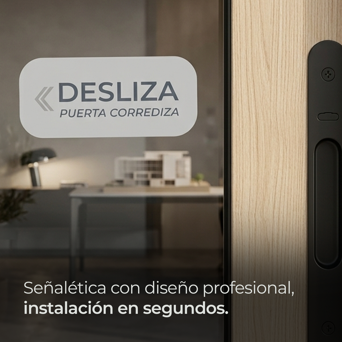 5 Etiquetas para puerta Desliza